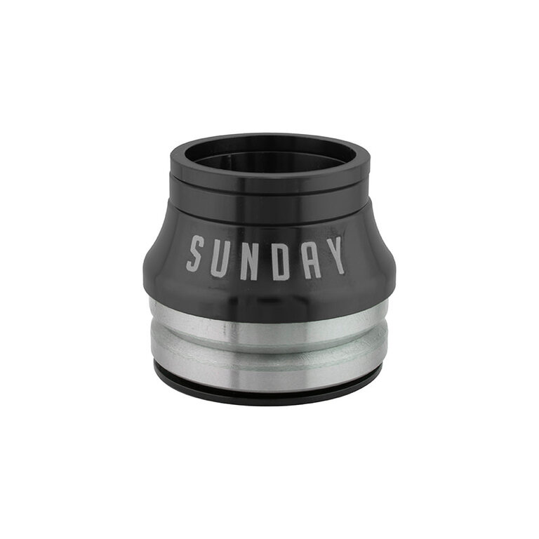 Sunday Headset SUNDAY INT HIGH 15mm MX 1-1/8 CMPY 45d BK w/ CONICAL SPACER