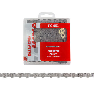 SRAM SRAM PC-951 Chain - 9-Speed, 114 Links, Gray