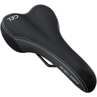 Delta Delta D2 Comfort Gel + Saddle - Steel, Black