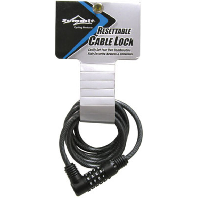 Summit SUMMIT RCL CABLE LOCK 8MMX72"RESETTABLE