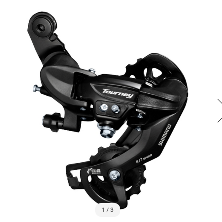Shimano Shimano Tourney TY300 6/7-Speed Long Cage Rear Derailleur with Frame Hanger
