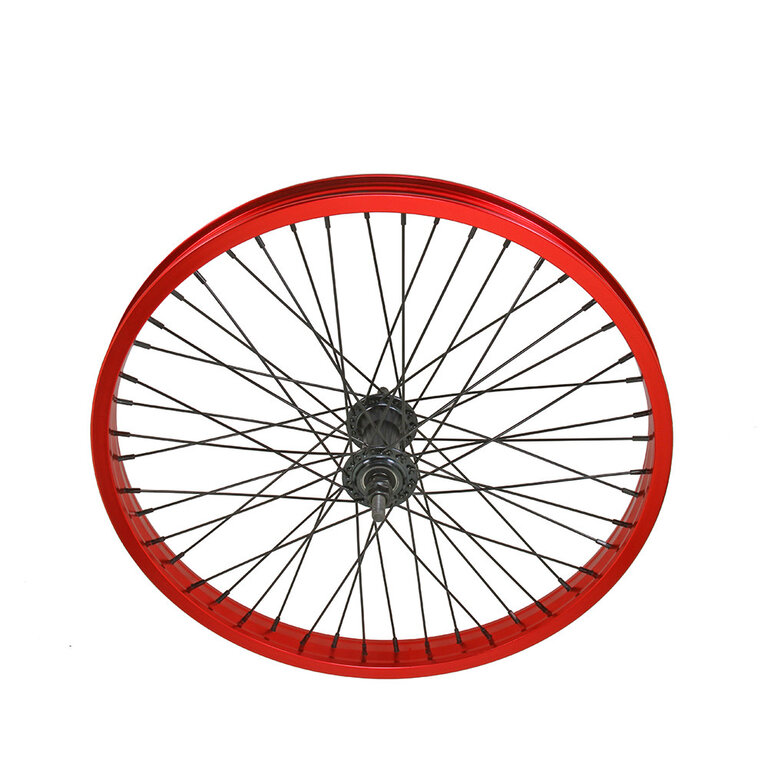 F&R Cycle Wheel Set Red 48 Spoke 20" F5 ALY