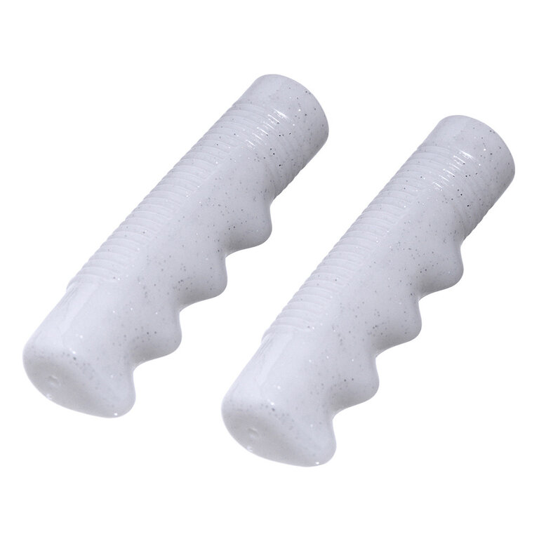 F&R Cycle SPARKLE WHITE GRIPS 7/8X115MM