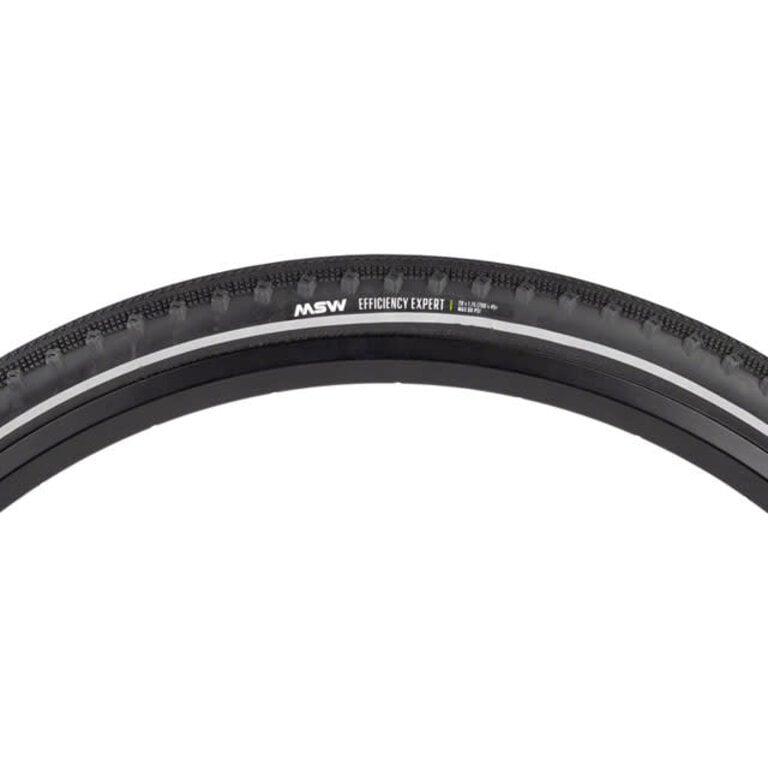 MSW MSW Efficiency Expert Tire - 29 x 1.75 / 700 x 45, Black, Folding Wire Bead, Puncture Protection, Reflective Sidewalls, 33tpi