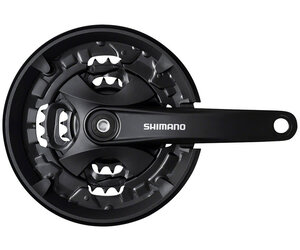 Shimano FC-MT101 Crankset - 170mm, 9-Speed, 40/30/22t