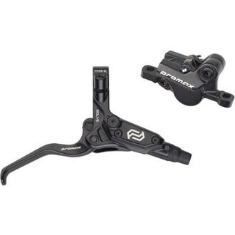 Promax Promax Solve DSK-923 Disc Brake and Lever Set - Rear, 2-Piston Hydraulic, Post Mount, Black