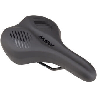 MSW MSW SDL-173 Spin Fitness Saddle - Chromoly, Black