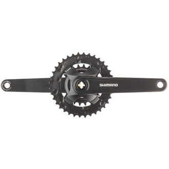 Shimano Shimano FC-MT101-B2 Crankset - 175mm, 9-Speed, 36/22t, Square Taper JIS Spindle Interface, 51.8mm Chainline, Black