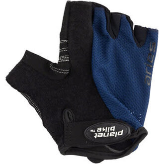 Planet Bike Planet Bike Aries Gloves - Black/Blue, Short Finger, Small