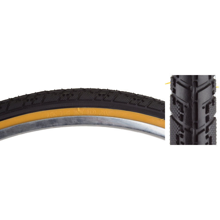 Sunlite TIRES SUNLT 26x1-3/8 BK/GM HYBRID K830 WIRE
