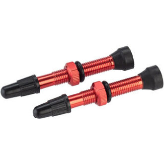 Whisky Parts Co. WHISKY No.9 Alloy Tubeless Valves - Pair, 40mm, Red