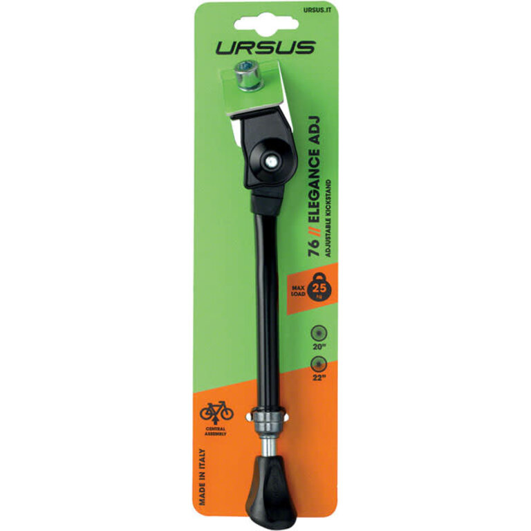 URSUS Ursus Elegance Adjustable Kickstand - Short 16"/18", Black