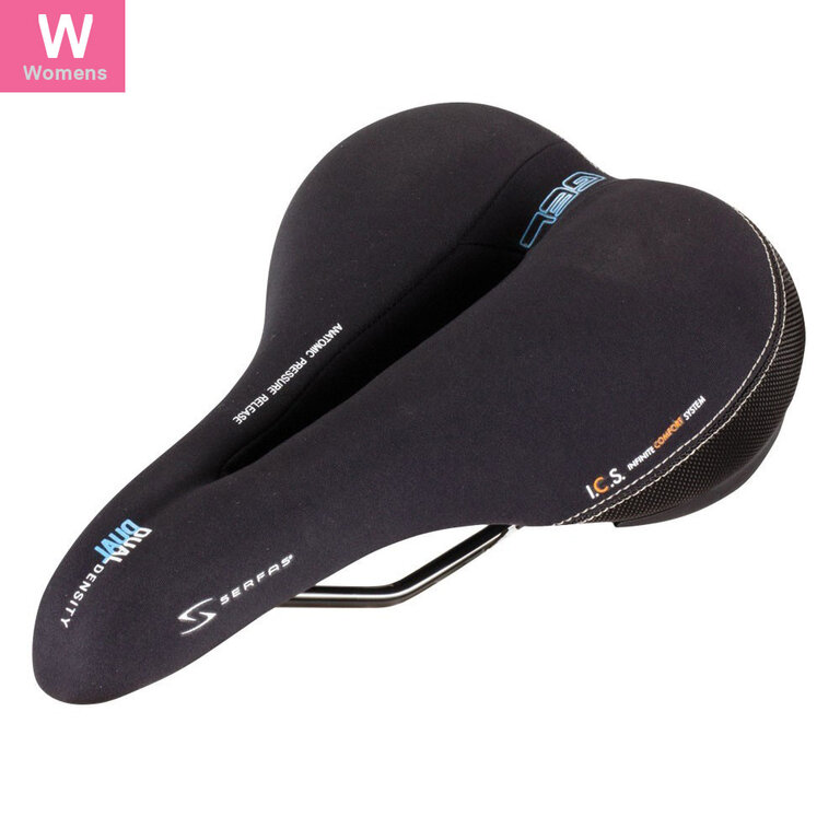 SERFAS SERFAS DUAL DENSITY LADIES W/CUTOUT SADDLE - LYCRA DIAMOND PATTERN