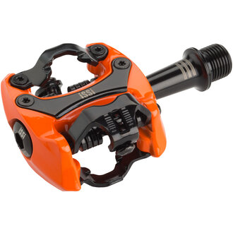 iSSi iSSi Flash II Pedals - Dual Sided Clipless, Aluminum, 9/16", Orange