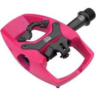 iSSi iSSi Flip III Pedals - Single Side Clipless with Platform, Aluminum, 9/16", iSSi Pink