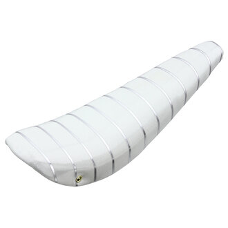 F&R Cycle BANANA SEAT WHITE/SILVER STRIPE