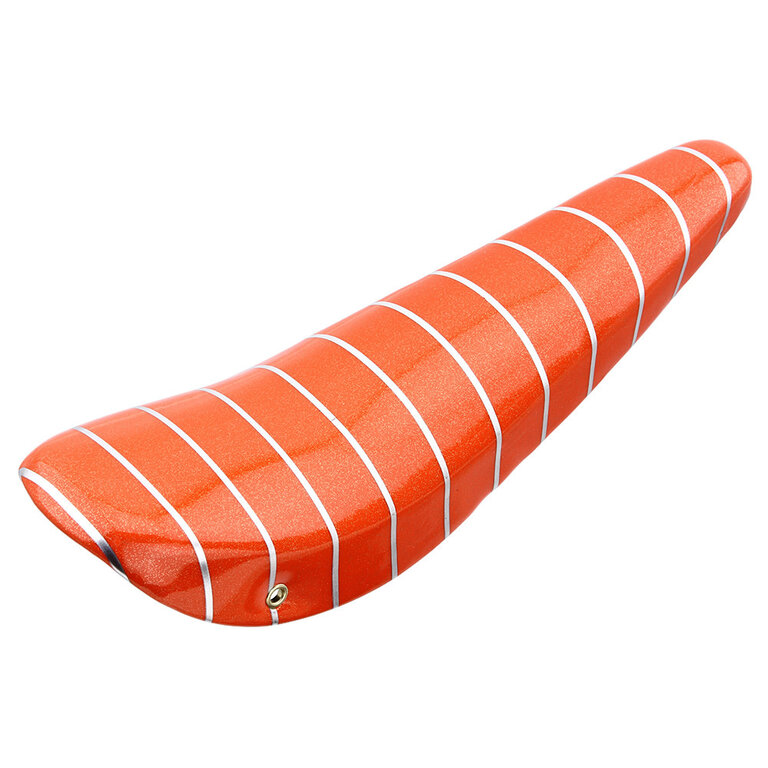 F&R Cycle BANANA SEAT ORANGE/SILVER STRIPE