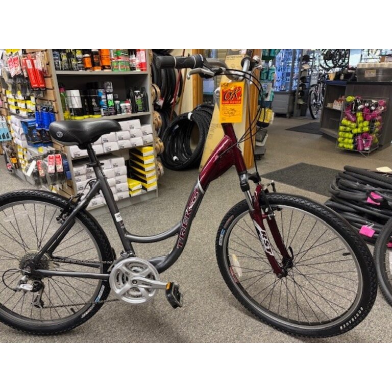 TREK USED TREK NAVIGATOR 200 LARGE STEP THRU MAROON/CHARCOAL