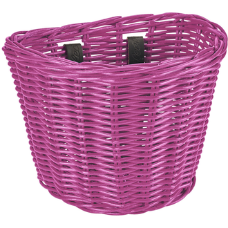 ELECTRA Basket Electra Rattan Small Hot Pink Front