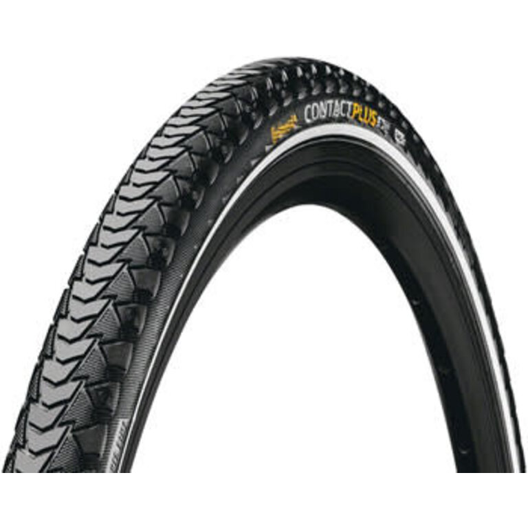 Continental Continental Contact Plus Tire - 26 x 1.75, Clincher, Wire, Black/Reflex, SafetyPlus Breaker, E50