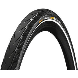 Continental Continental Contact Plus City Tire - 26 x 2.20, Clincher, Wire, Black/Reflex, SafetyPlus Breaker, E50
