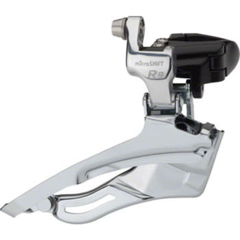 Microshift microSHIFT R9-B Triple Front Derailleur - 9-Speed, Triple, For 50/39/30 RIngs, Band Clamp, Shimano Road Compatible