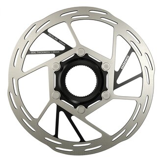 SRAM BRAKE PART SRAM DISC ROTOR 160 PACELINECL ROUNDED w/LOCK RING SL/BK