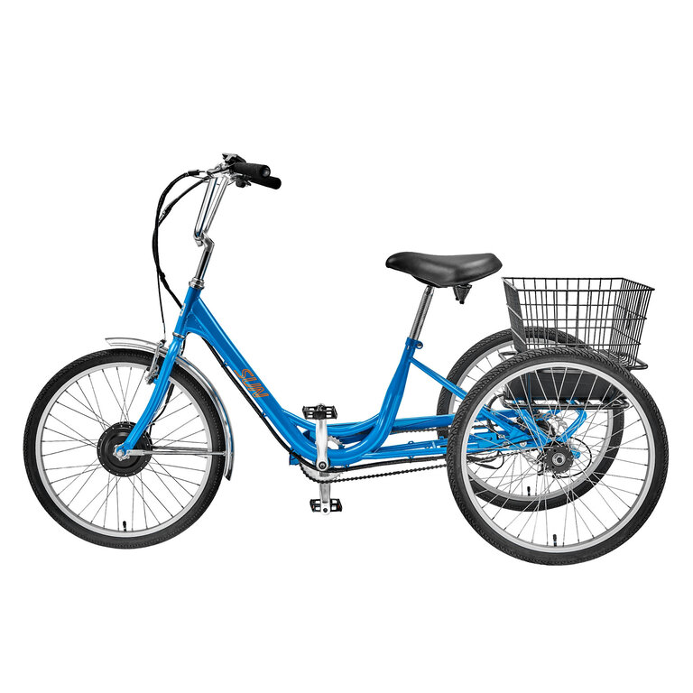 SUN BICYCLES TRIKE SUN ADULT E350-B1 R-BU 24 E-ASSIST 1sp w/BK BASKET