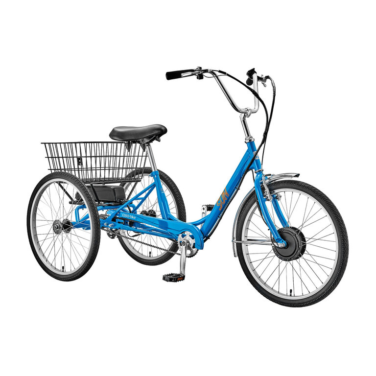 SUN BICYCLES TRIKE SUN ADULT E350-B1 R-BU 24 E-ASSIST 1sp w/BK BASKET