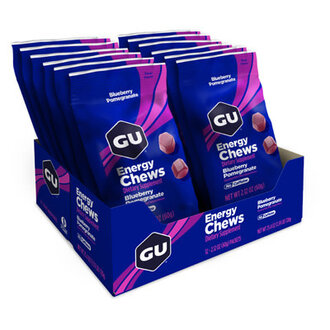 GU GU ENERGY CHEWS BLUEBERRY POMEGRANATE