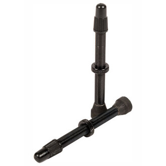 Stan&apos;s NoTubes STANS TUBELESS VALVES PRESTA ALUMINUM BLACK 55MM PAIR