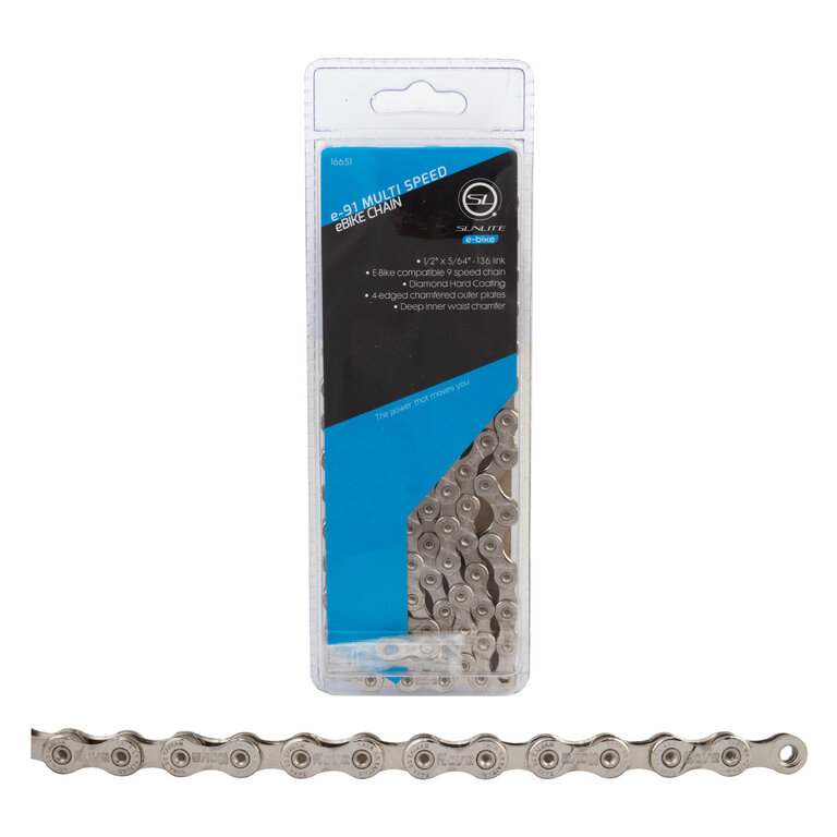 Sunlite CHAIN SUNLT e91 9s CP 136L f/EBIKE