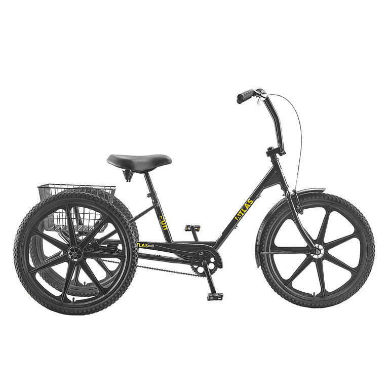 SUN BICYCLES TRIKE SUN ATLAS TRANSIT BLK 24***W/ BLK BASKET