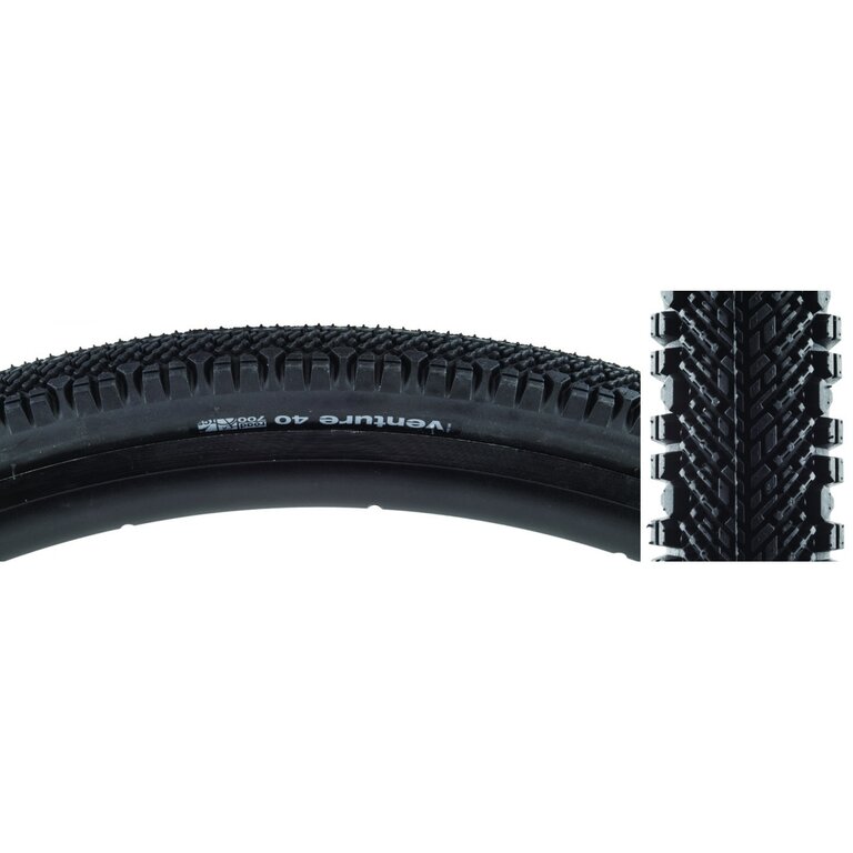 WTB TIRE WTB VENTURE 700x40 BK/BK ROAD TCS FOLD