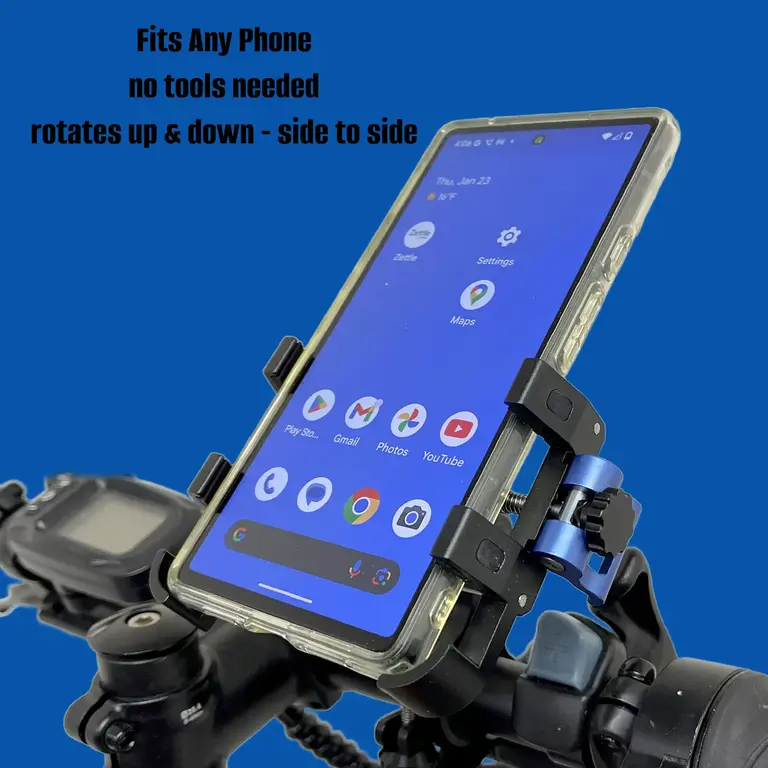 Bikase HBAR MOUNT BIKASE BIKGRIP CELL PHONE HOLDER UNIVERSAL BK