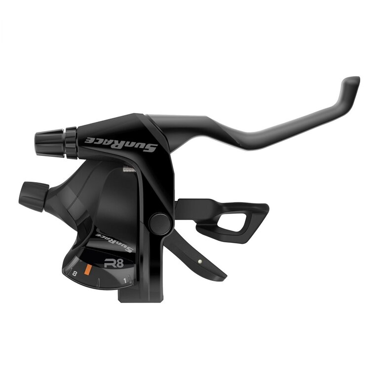 SUNRACE SHIFTER SUNRACE HB STF803 FLAT BAR TRIGGER/BRAKE 8s RH V BK