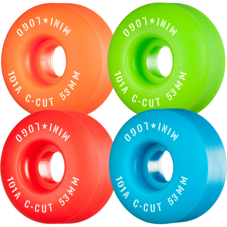 Mini Logo ML C-CUT 53mm ASST. GRN/RED/BLU/ORG set 4