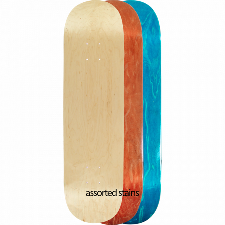 Eastern Skateboard Supply BLANK DECK 8.25 TOPSHELF (ASSORTED COLORS)