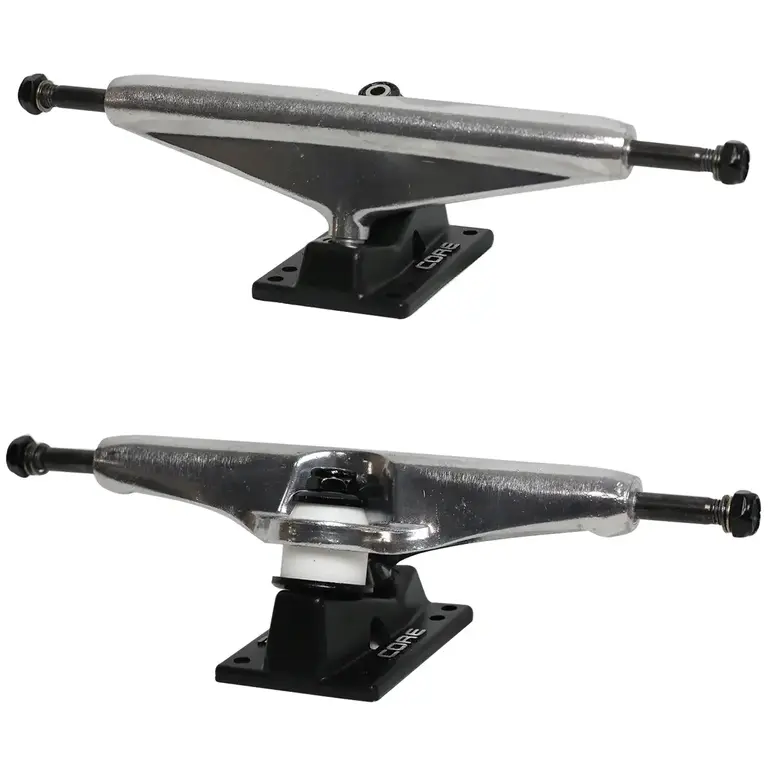 Core Core Hollows Truck 7.0 Silver w/ Blk Base (SOLD EACH)