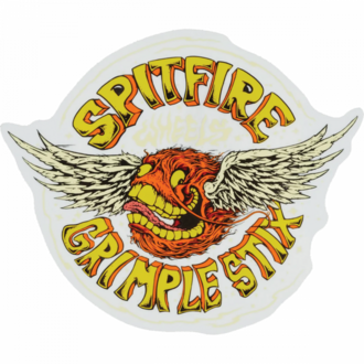 Spitfire SF FLYING GRIMPLE LG DECAL ORG/YEL