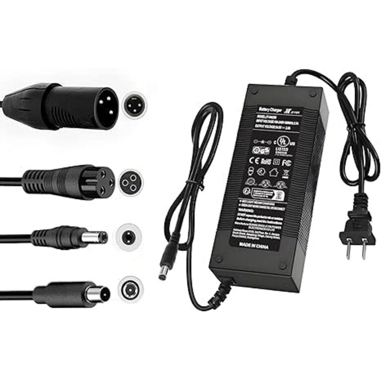 UL Certified 54.6V 2A Fast Electric Bike Charger for 48V Ebike Battery