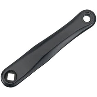 SAMOX Samox SAC08 Left Crank Arm - 175mm, JIS Diamond Taper Spindle Interface, Forged Aluminum, Spindle Bolt Sold Separate, Black