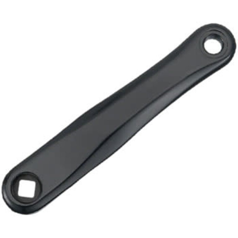SAMOX Samox SAC08 Left Crank Arm - 175mm, JIS Diamond Taper Spindle Interface, Forged Aluminum, Spindle Bolt Sold Separate, Black