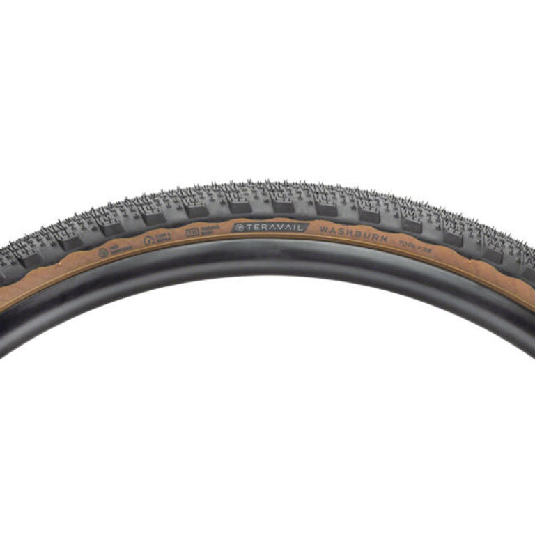 Teravail Teravail Washburn Tire - 700 x 38, Tubeless, Folding, Tan, Light and Supple
