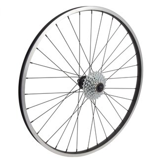 WHEEL MASTER WHL RR 26x1.5 559x19 ALY BK MSW 32 SHI TY505 7sCAS CL BK 135mm 14gBK W/7 SPEED SUNRACE CASS (WILL NOT ACCEPT 8-10S CASSETTES)