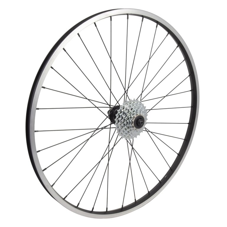 WHEEL MASTER WHL RR 26x1.5 559x19 ALY BK MSW 32 SHI TY505 7sCAS CL BK 135mm 14gBK W/7 SPEED SUNRACE CASS (WILL NOT ACCEPT 8-10S CASSETTES)