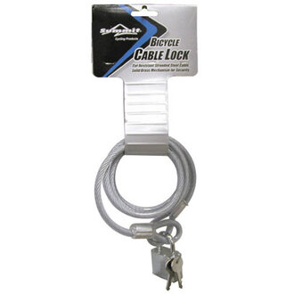 Summit SUMMIT CABLE W/KEY LOCK CLEAR8MMX72