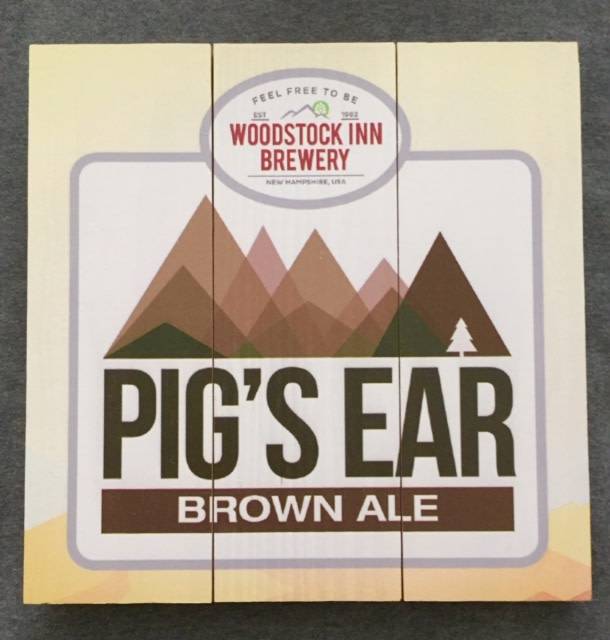Pigs Ear Brown Ale 10 1/2 x 10 1/2 Wood Sign