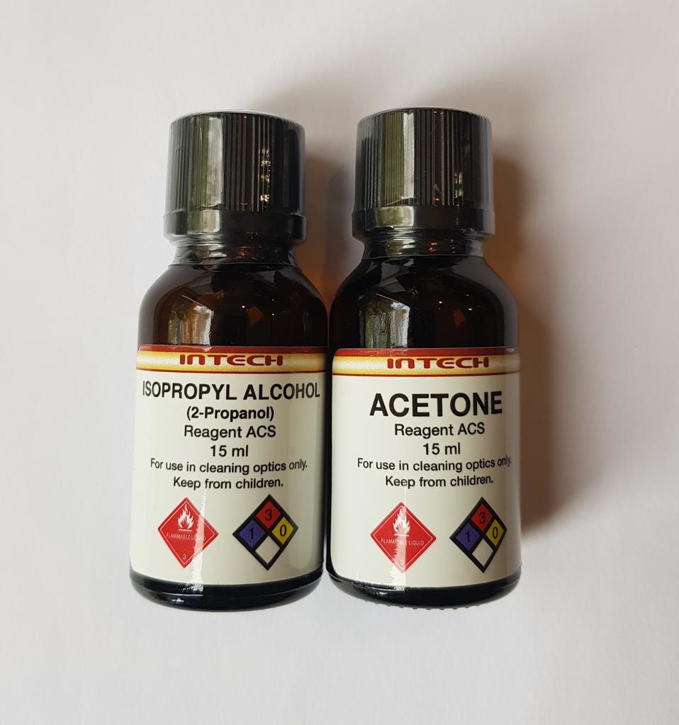 Acetone and Isopropyl Alcohol Design Research Optics