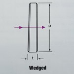 Wedged Window ZnSe (AR Coated): 1.50”Ø; .160” Thick; 6-10 min of ARC